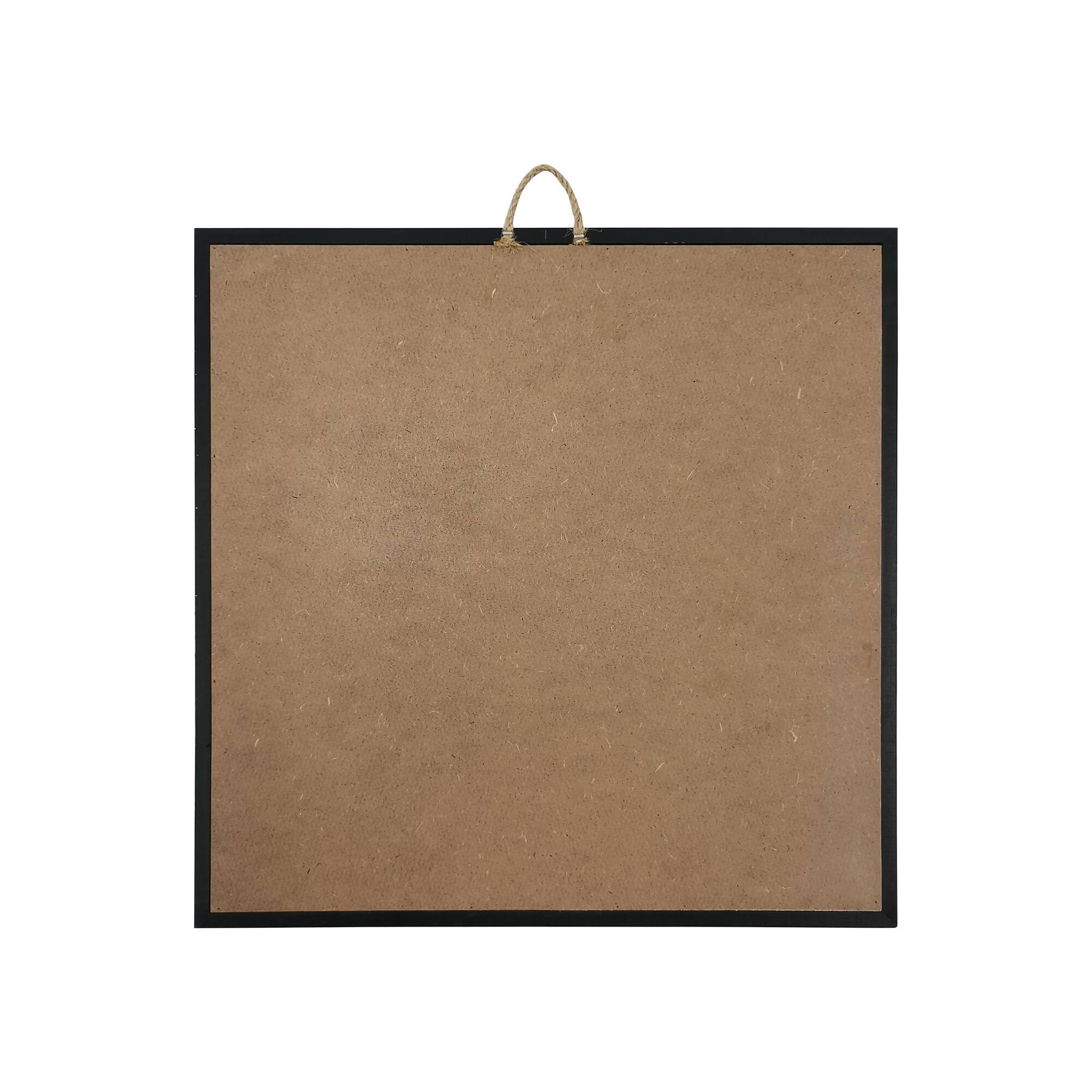12" x 12" White Plaque with Black Wood Frame by Make Market®
